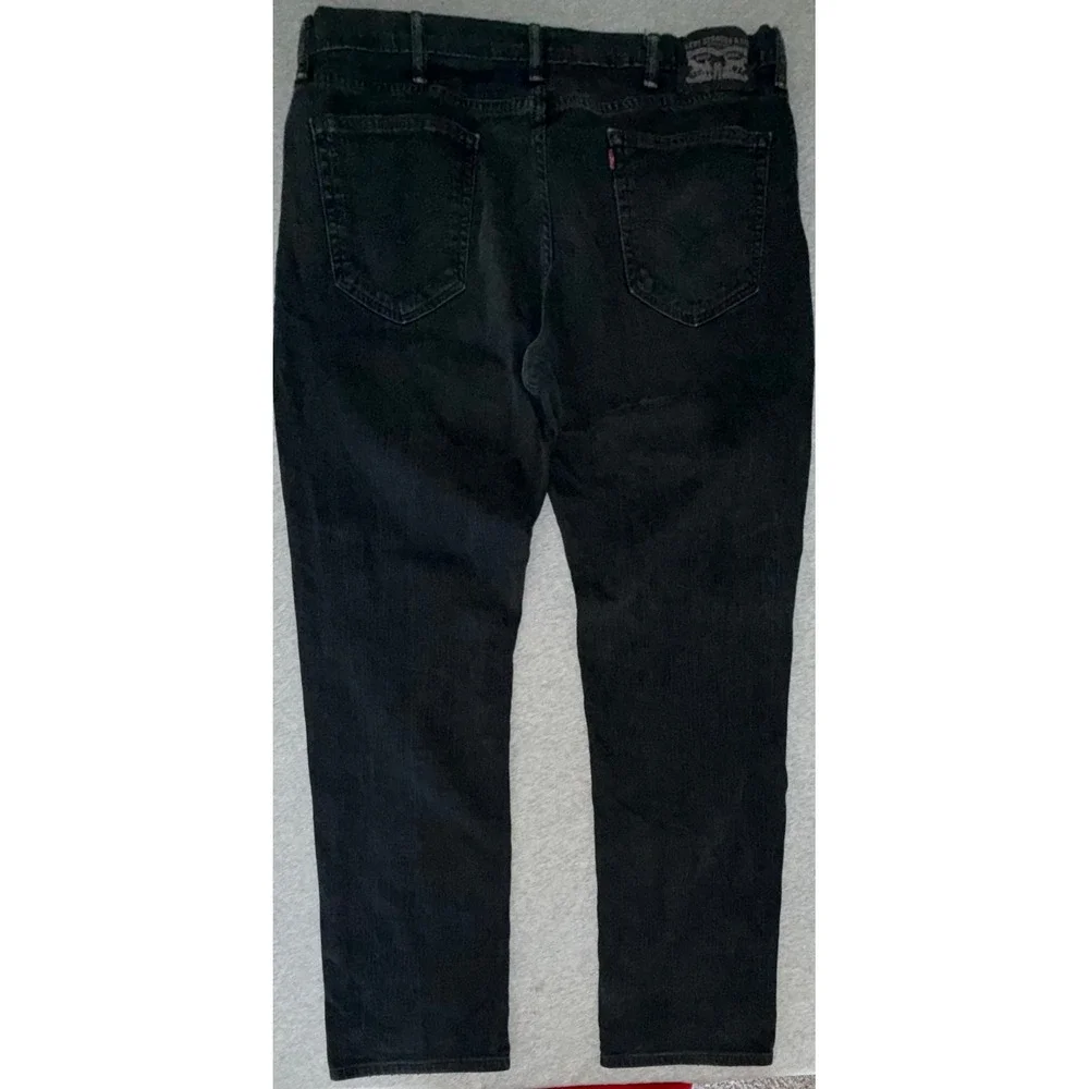 Levi 541 Mens Athletic Taper Jeans Black Wash Size 38x34 Very Soft Buttery Feel